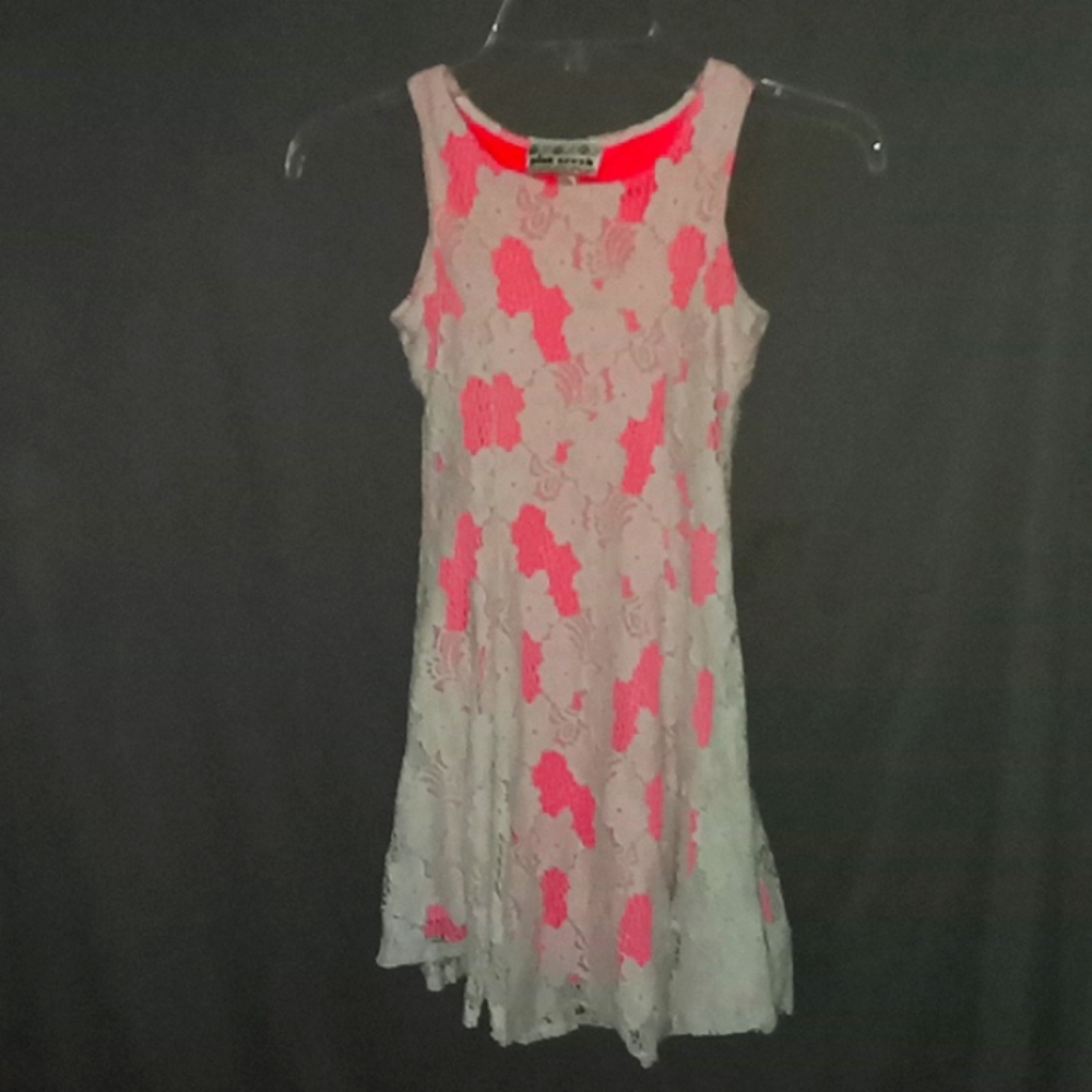 Girls pink crush dress size 12
